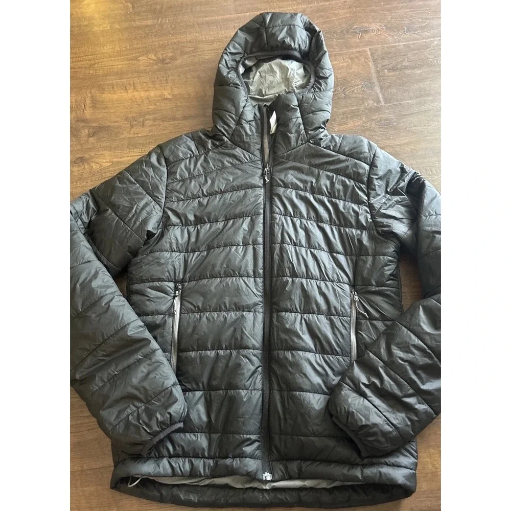 Men's Decathalon Forclaz Men's MT100 Hooded Synthetic Jacket Black Size Medium